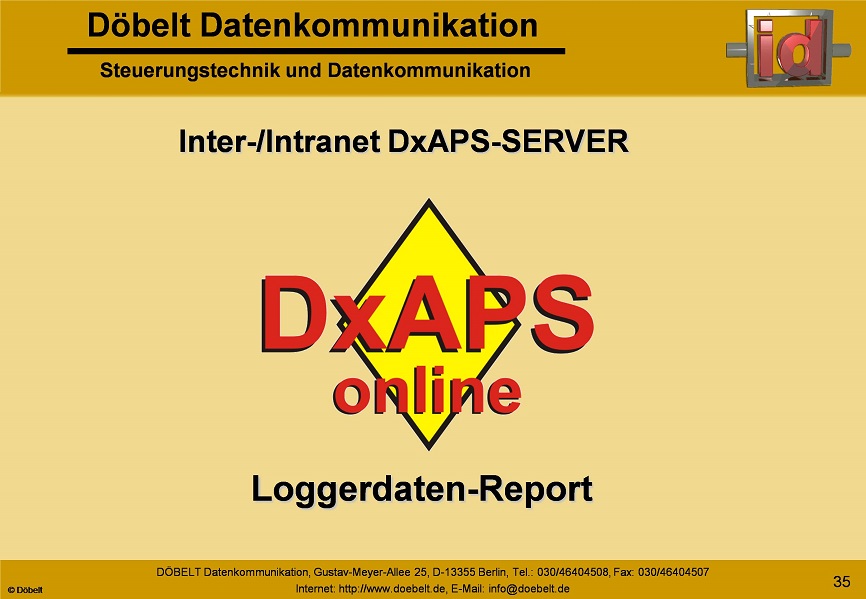 Dbelt Datenkommunikation - Produktprsentation: dxint-gsm - Folie 35
