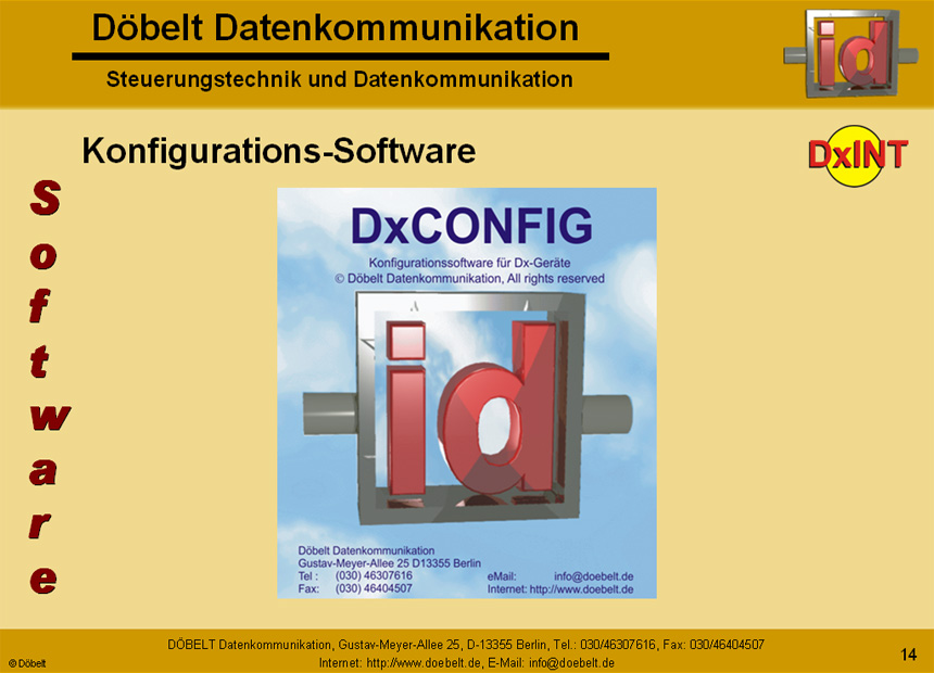 Dbelt Datenkommunikation - Produktprsentation: dxint - Folie 14