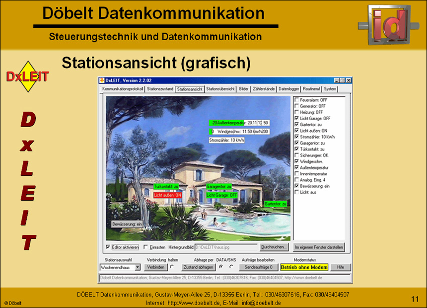 Dbelt Datenkommunikation - Produktprsentation: dxleit - Folie 11