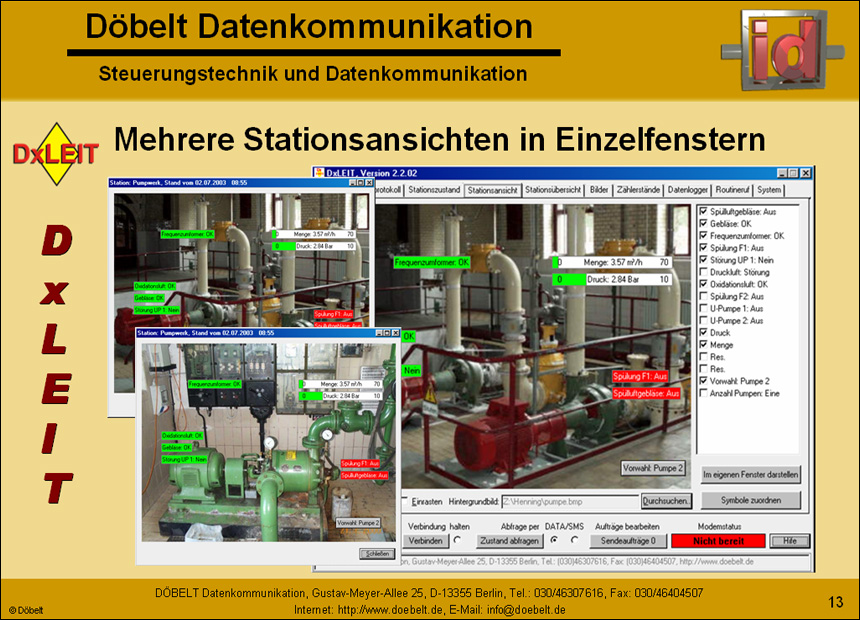 Dbelt Datenkommunikation - Produktprsentation: dxleit - Folie 13