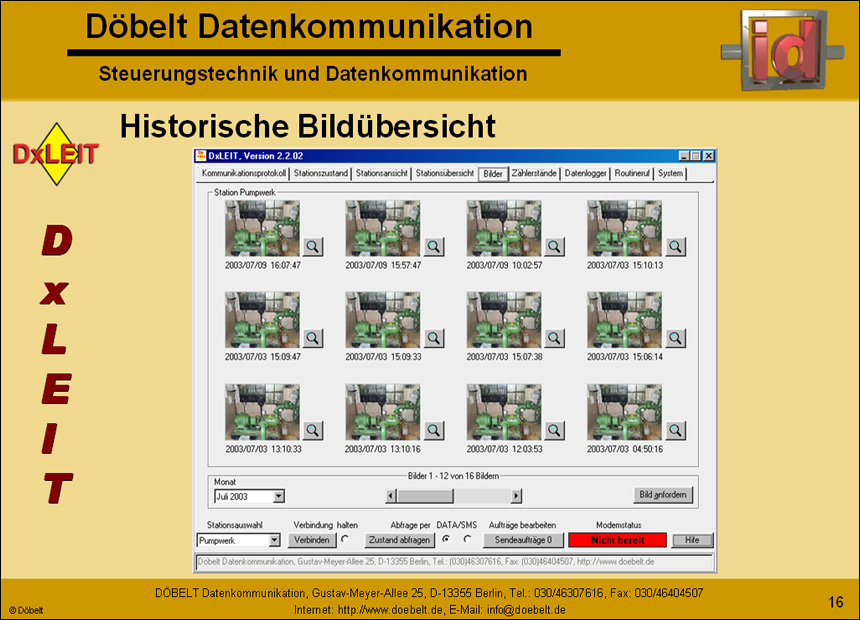 Dbelt Datenkommunikation - Produktprsentation: dxleit - Folie 16