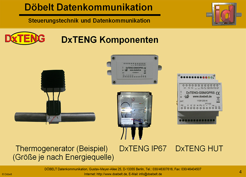 Dbelt Datenkommunikation - Produktprsentation: dxteng - Folie 4