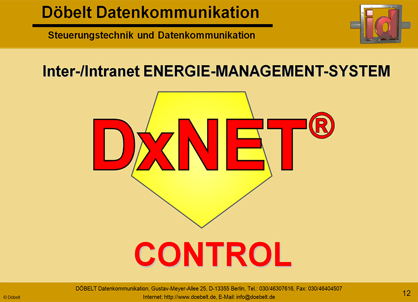 Dbelt Datenkommunikation - Produktprsentation: dxteng - Folie 12
