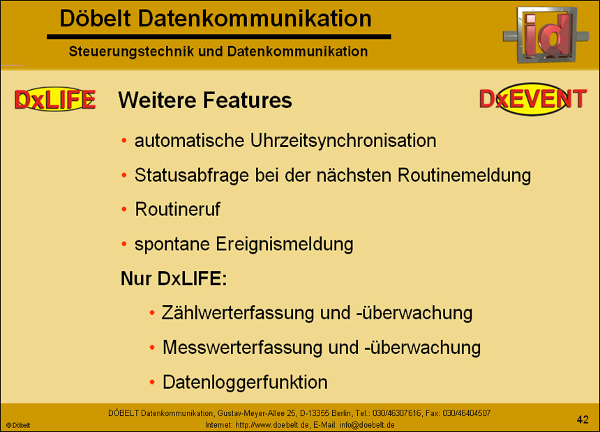 Dbelt Datenkommunikation - Produktprsentation: multiple - Folie 42