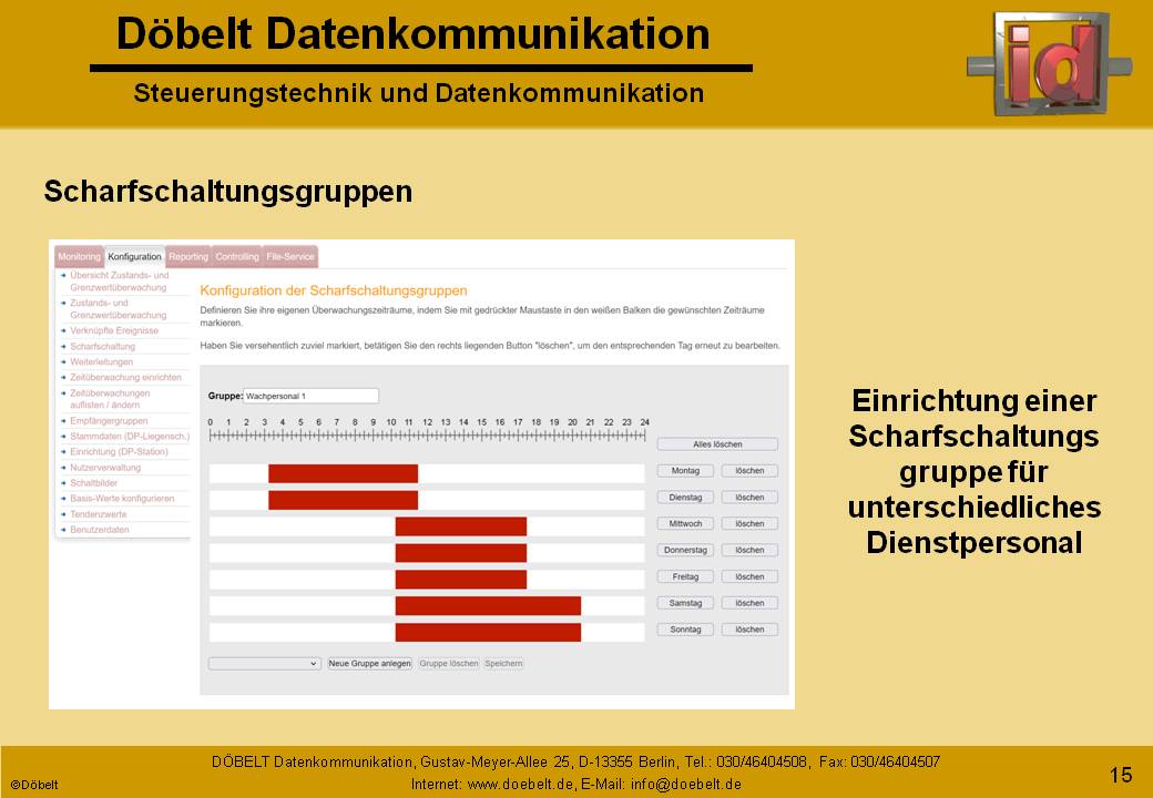 Dbelt Datenkommunikation - Produktprsentation: dxcall-web - Folie 15