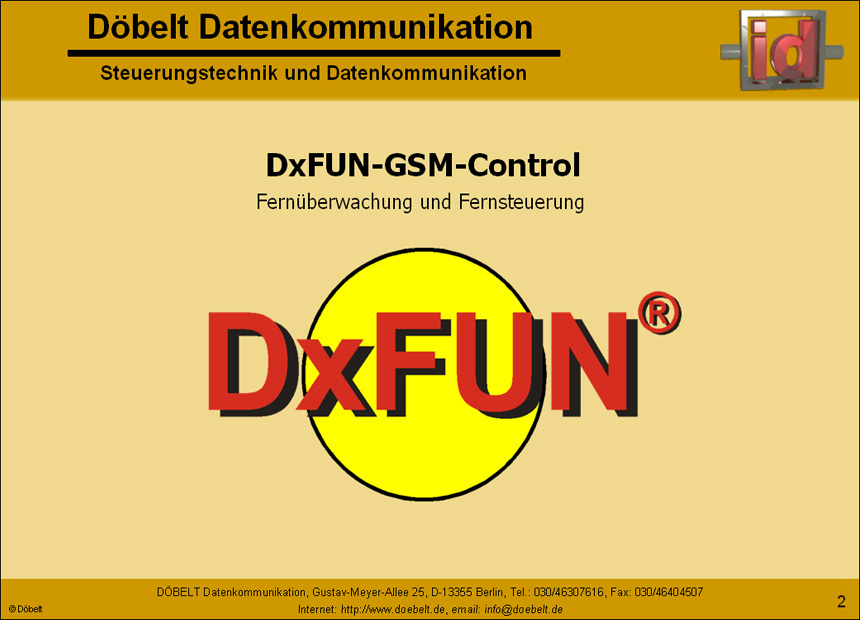 Döbelt Datenkommunikation - Produktpräsentation: dxfun - Folie 2