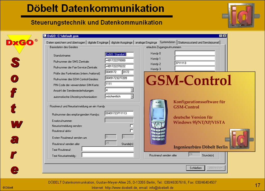 Dbelt Datenkommunikation - Produktprsentation: dxgo - Folie 17