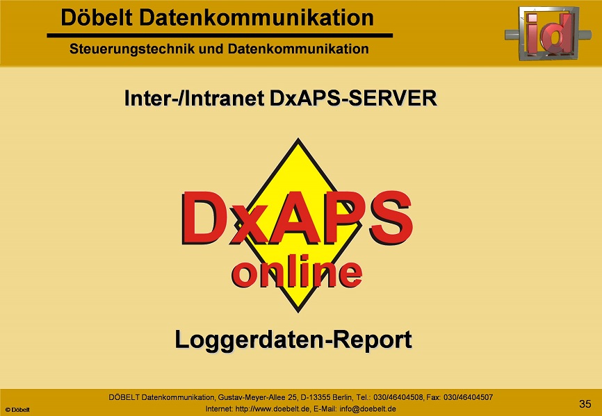 Dbelt Datenkommunikation - Produktprsentation: dxint-gsm - Folie 35
