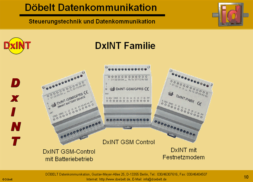 Döbelt Datenkommunikation - Produktpräsentation: dxint - Folie 10