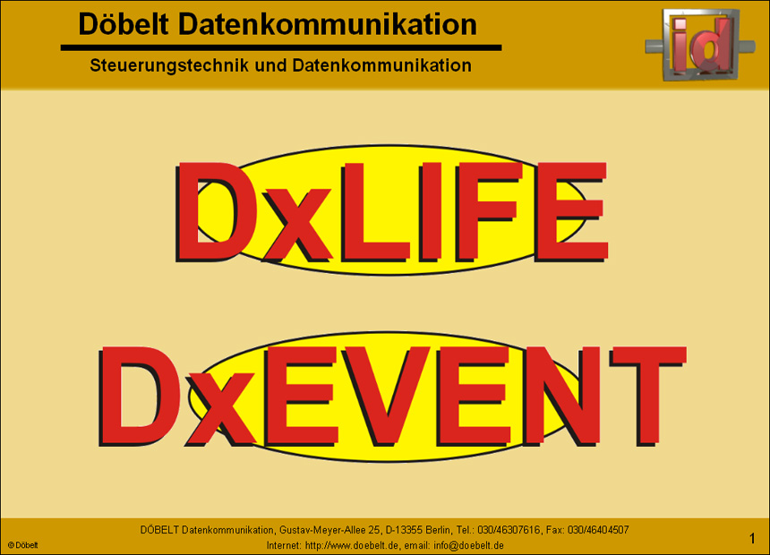 Dbelt Datenkommunikation - Produktprsentation: dxlife - Folie 1