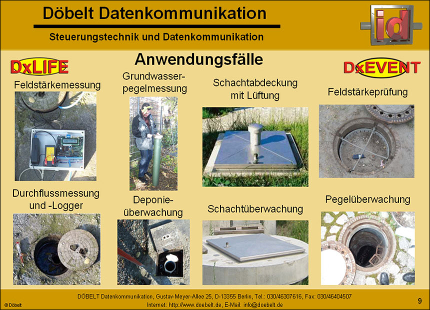 Dbelt Datenkommunikation - Produktprsentation: dxlife - Folie 9