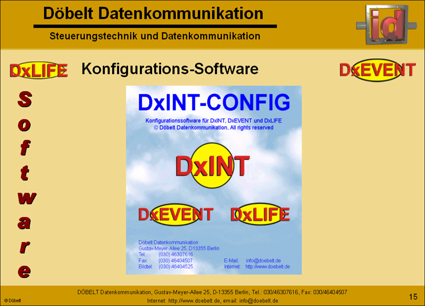 Dbelt Datenkommunikation - Produktprsentation: dxlife - Folie 15