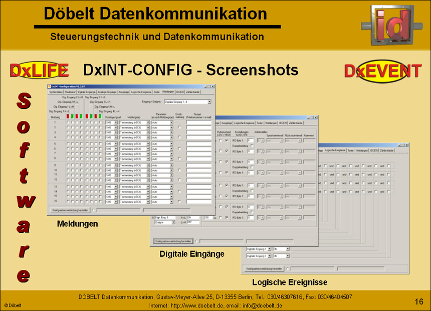 Dbelt Datenkommunikation - Produktprsentation: dxlife - Folie 16