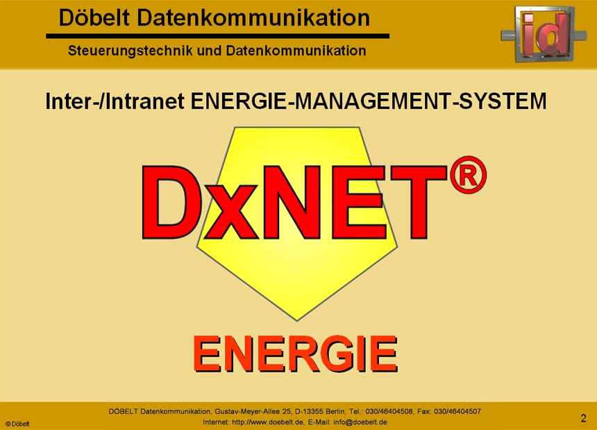Dbelt Datenkommunikation - Produktprsentation: dxnet-energy - Folie 2