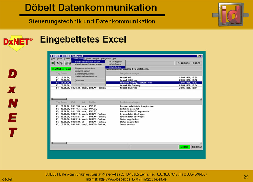 Dbelt Datenkommunikation - Produktprsentation: dxnet-energy - Folie 29