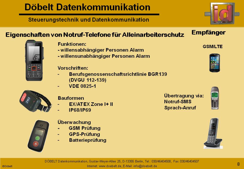 Dbelt Datenkommunikation - Produktprsentation: dxnet-pna - Folie 8