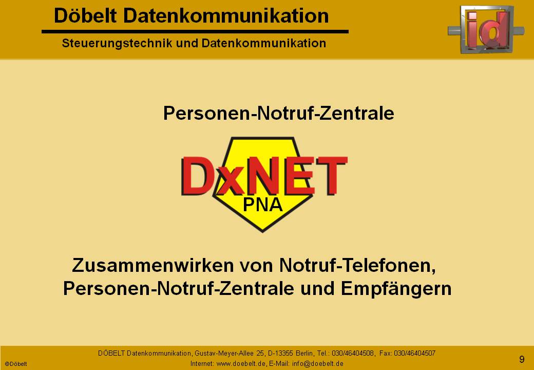 Dbelt Datenkommunikation - Produktprsentation: dxnet-pna - Folie 9