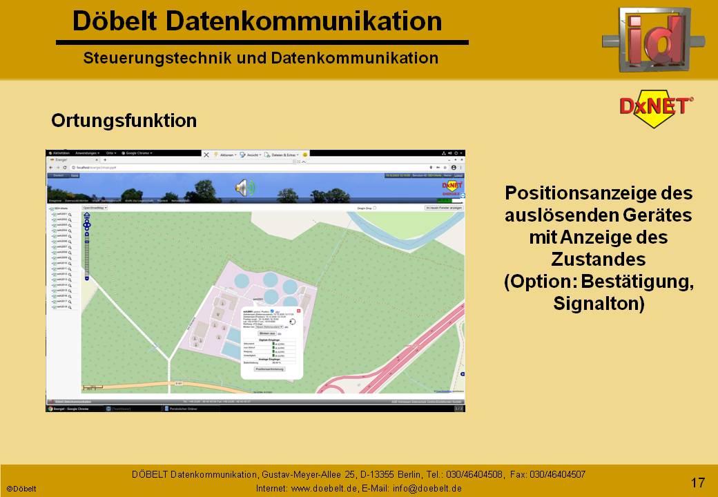 Dbelt Datenkommunikation - Produktprsentation: dxnet-pna - Folie 17