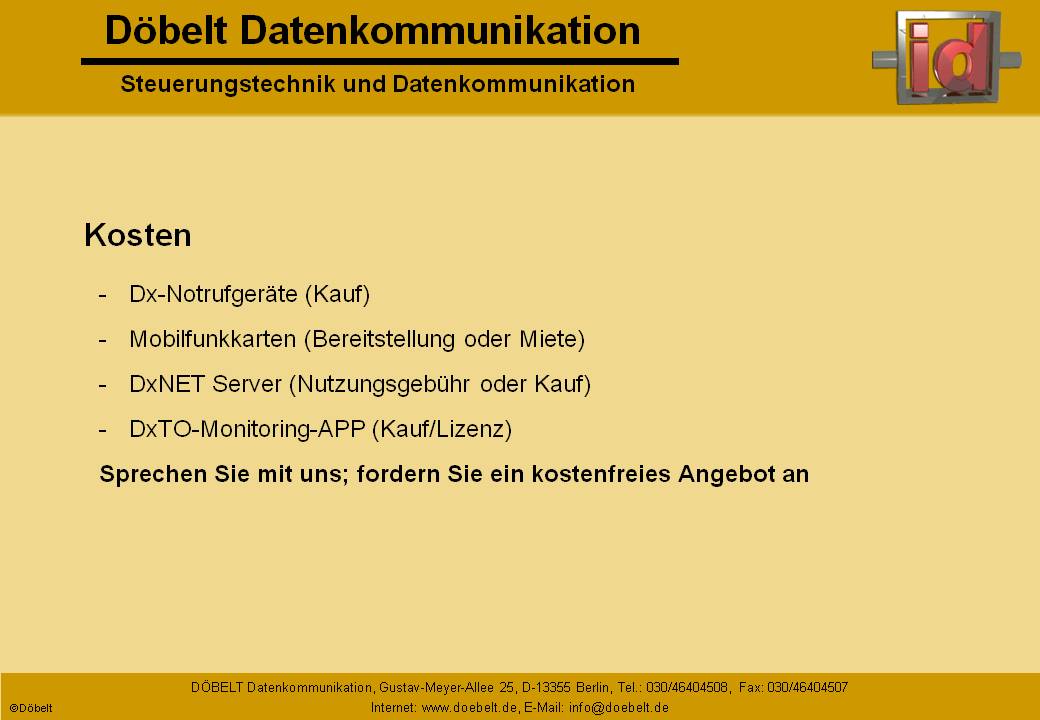 Dbelt Datenkommunikation - Produktprsentation: dxnet-pna - Folie 20