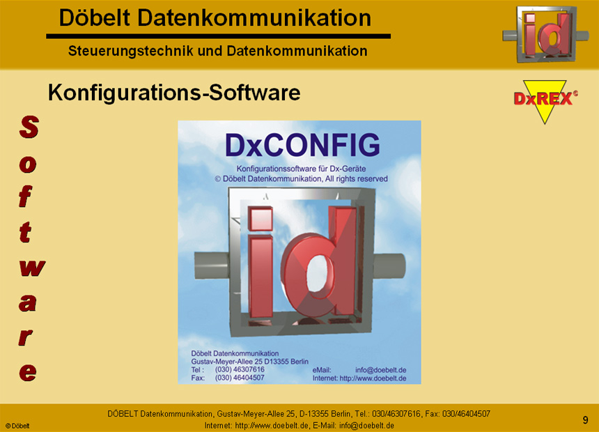 Dbelt Datenkommunikation - Produktprsentation: dxrex - Folie 9