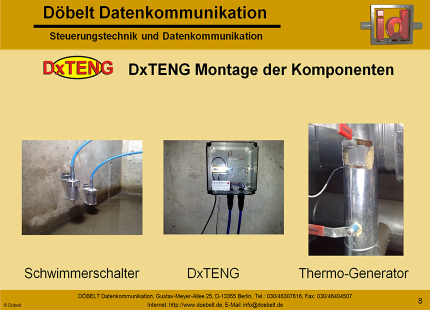 D�belt Datenkommunikation - Produktpr�sentation: dxteng - Folie 8