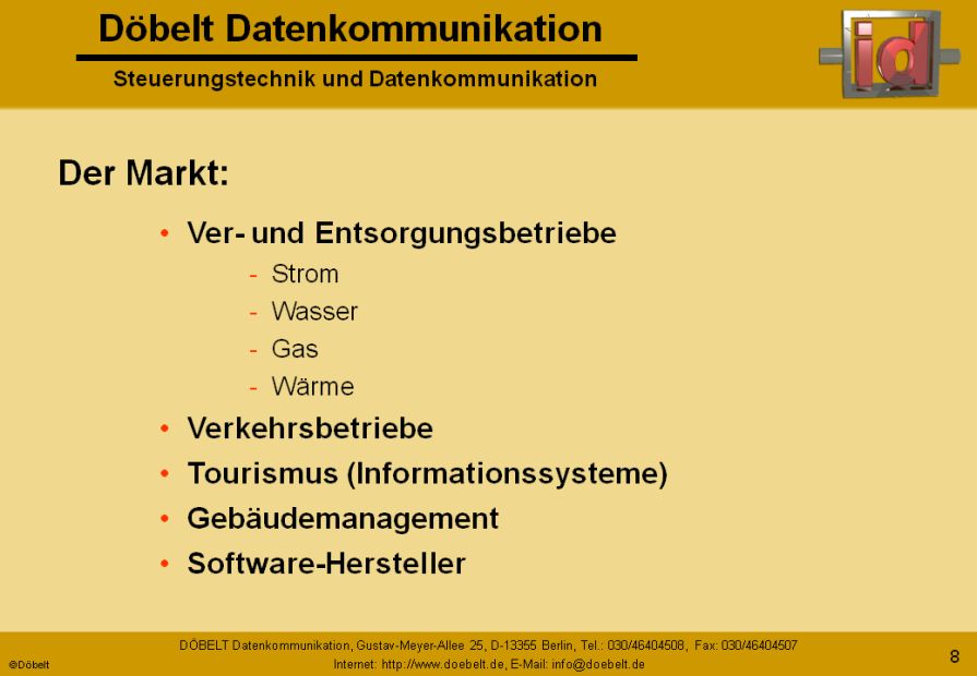 Dbelt Datenkommunikation - Produktprsentation: firma - Folie 8