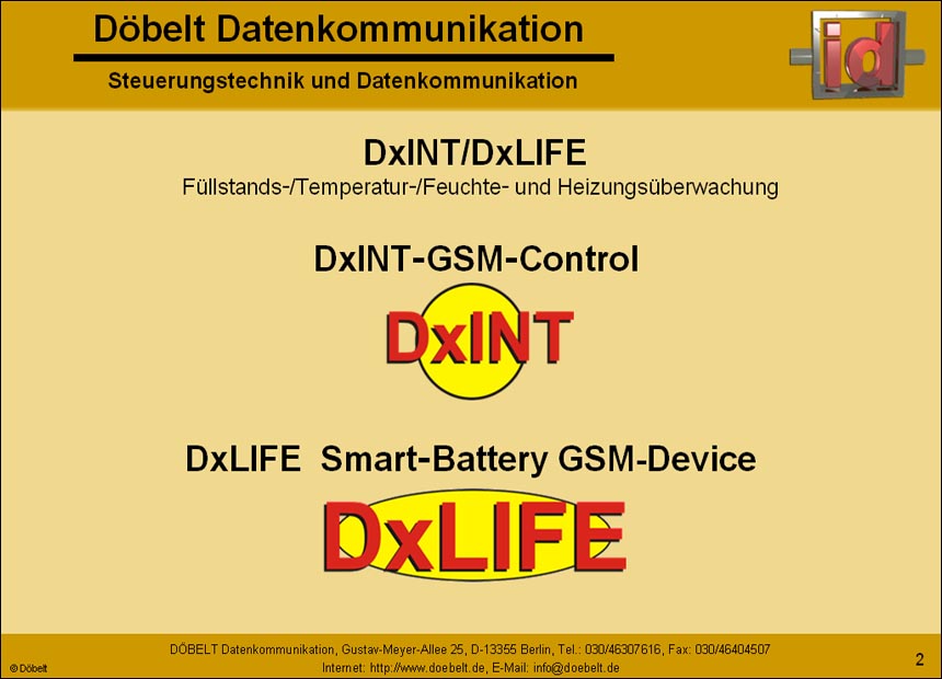 Dbelt Datenkommunikation - Produktprsentation: heizungsueberwachung - Folie 2