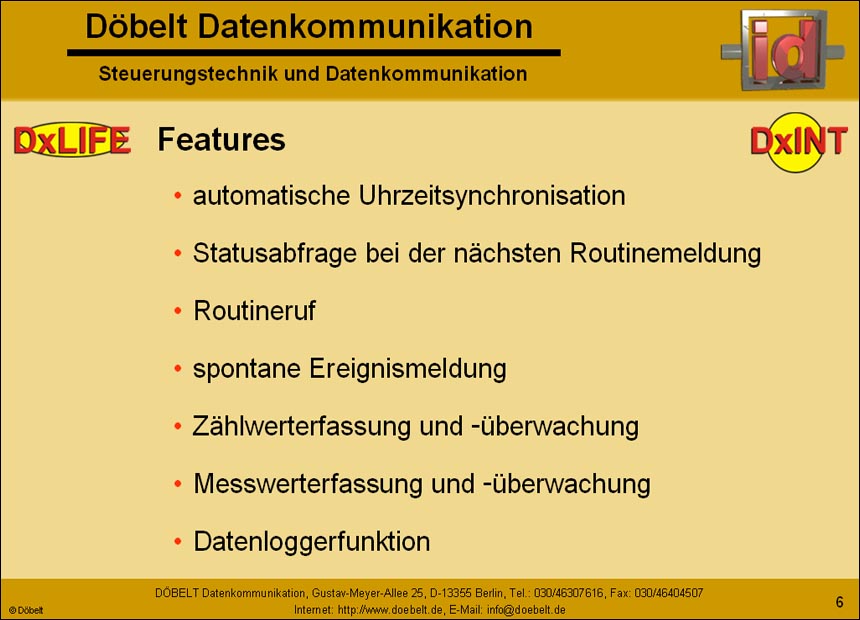 Dbelt Datenkommunikation - Produktprsentation: heizungsueberwachung - Folie 6