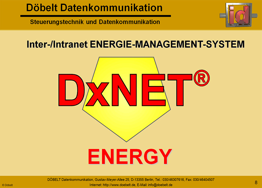 Dbelt Datenkommunikation - Produktprsentation: sys-energie - Folie 8