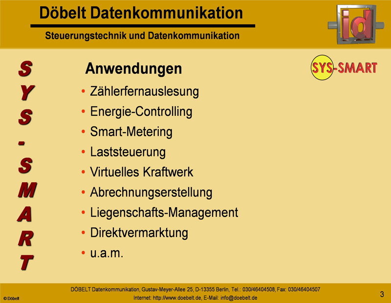 Dbelt Datenkommunikation - Produktprsentation: sys-smart - Folie 3