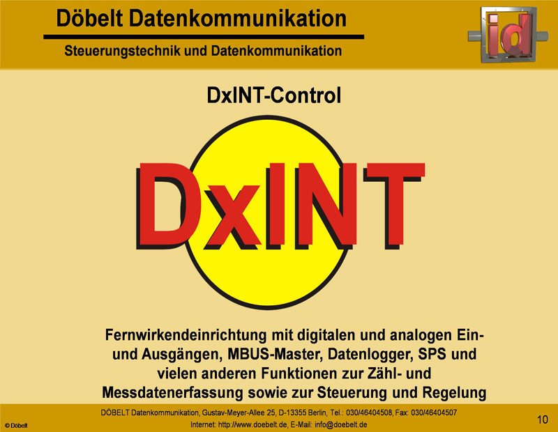 Dbelt Datenkommunikation - Produktprsentation: sys-smart - Folie 10