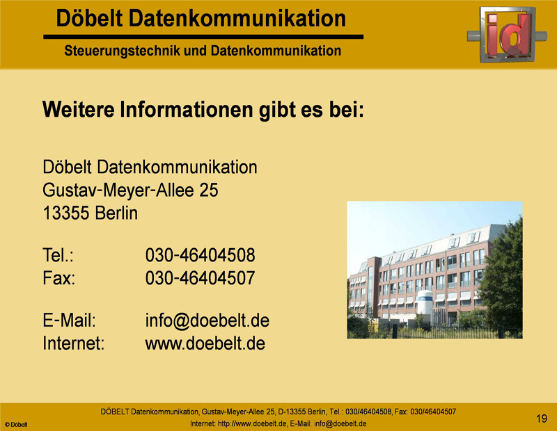 Dbelt Datenkommunikation - Produktprsentation: sys-smart - Folie 19