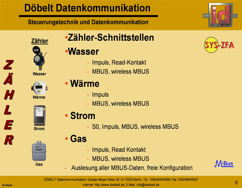 Dbelt Datenkommunikation - Produktprsentation: sys-zfa - Folie 6