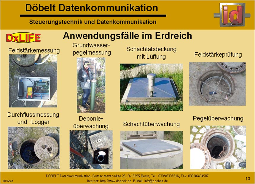 Dbelt Datenkommunikation - Produktprsentation: syswater - Folie 13