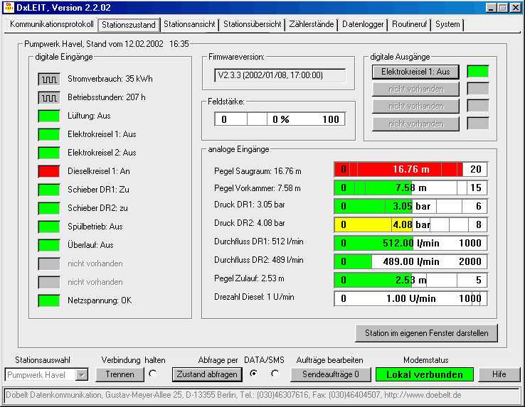 Screenshot 3: Stationsansicht - schematisch