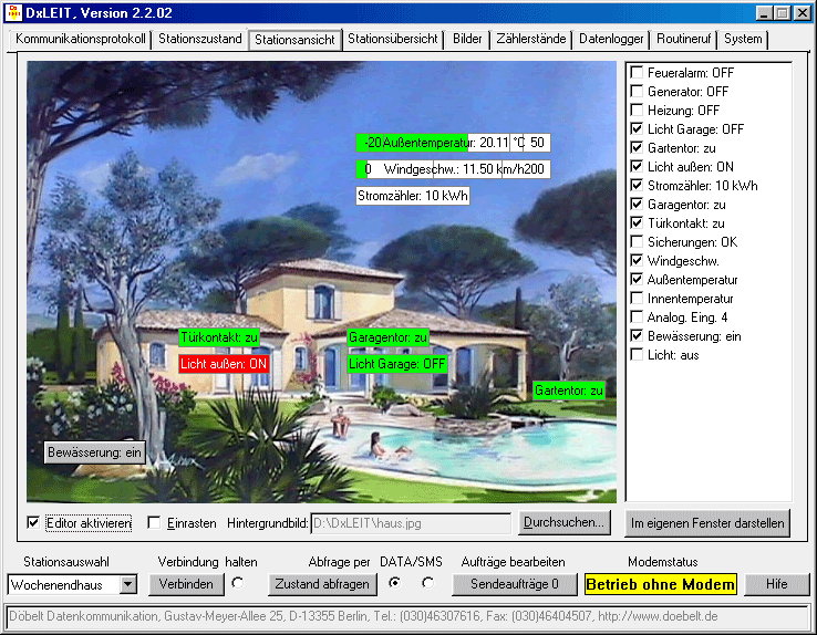 Screenshot 4: Stationsansicht - grafisch