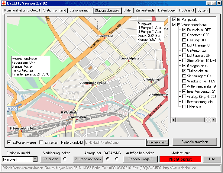 Screenshot 5: Stationsübersicht - grafisch