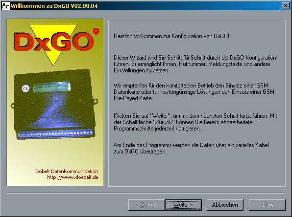 DxGO Wizard - Screenshot 1