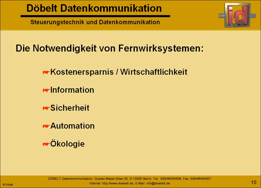 Dbelt Datenkommunikation - Produktprsentation: firma - Folie 10